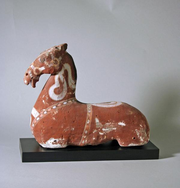 Painted Gray Torso of a Horse from the Han Dynasty, 206 B.C.-A.D.  220