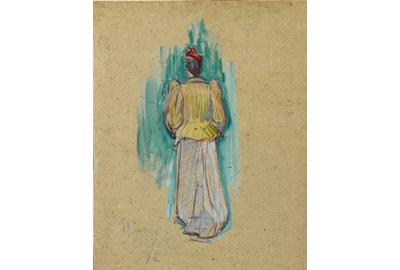 Entitled La Promeneuse (The Walker), this oil painting by Henri de Toulouse-Lautrec is an incredible rarity on the market.