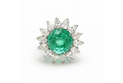 This Colombian Emerald and Diamond Ring is being offered at auction by Leland Little Auctions on June 12, 2015, with online bidding available on Invaluable.com.