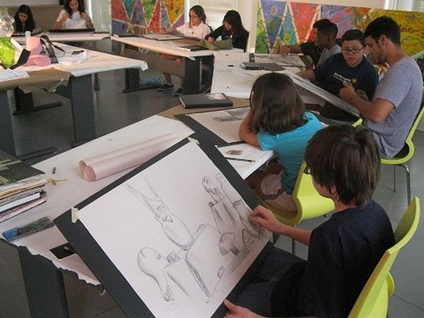 Arts for Learning classes are offered throughout Miami-Dade and Broward Counties.  Pictured are students at the Lewis Arts Academy in Coconut Grove.  Classes will begin at Archbishop Curley Notre Dame Prep on June 17, 2013