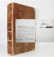 Copy of the book The Miscellaneous Works of Oliver Goldsmith, by the famed American author Washington Irving, with an ownership signature by Abraham Lincoln ($175,000).