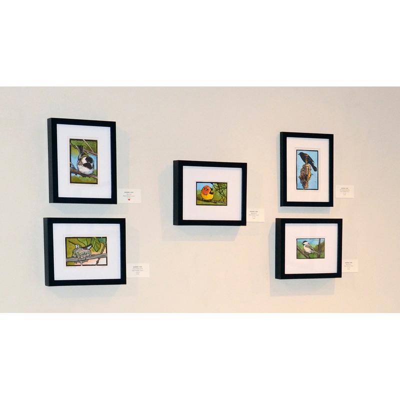 Sherrie York’s new Bitty Bird series at Ann Korologos Gallery.  Her work is also featured in a solo exhibition at the Museum of American Bird Art in Canton