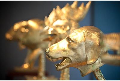 Ai Weiwei’s Circle of Animals/Zodiac Heads: Gold at the Longhouse Reserve in East Hampton, NY