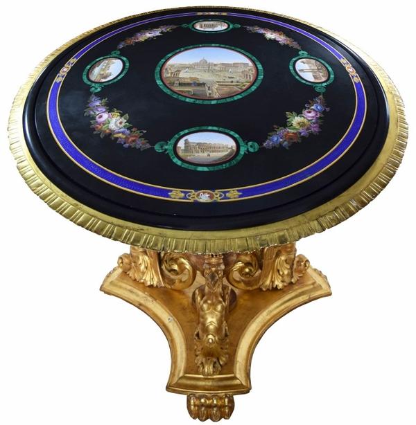 This gorgeous mid-19th century micromosaic table, made in Rome, Italy, is expected to fetch $25,000-$45,000.