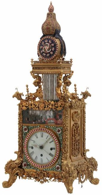 This rare antique Chinese animated triple fusee bracket clock is expected to sell for between $500,000 and $750,000 at Fontaine's Auction Gallery, May 21st.