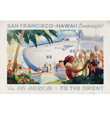 Paul George Lawler, San Francisco – Hawaii Overnight / Via Pan Am, 1939.  Estimate $10,000 to $15,000.