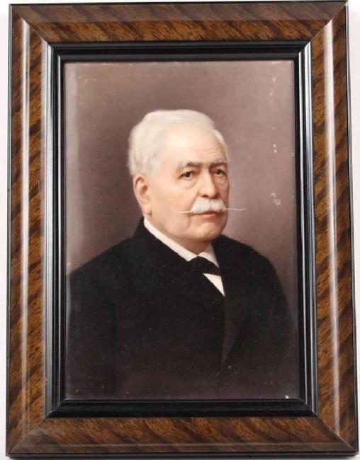 KPM painted porcelain plaque, 19th or 20th century, depicting General Hindenburg of Germany, 9 inches by 6 inches (est.  $3,000-$5,000).