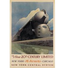 Leslie Ragan, The New 20th Century Limited, 1939.  Estimate $8,000 to $12,000.