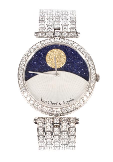 Van Cleef & Arpels "Jour Nuit" diamond-encrusted, 24-hour automatic wristwatch that originally sold for $204,000 in Dec.  2011.