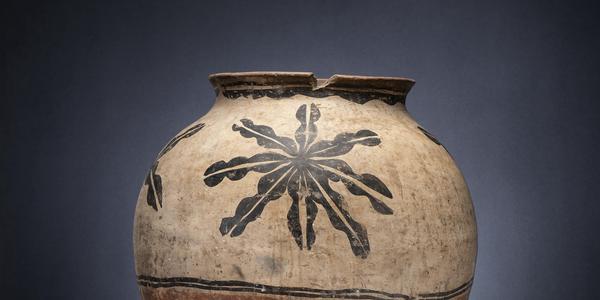 Lot 344, Large Cochti pottery storage jar