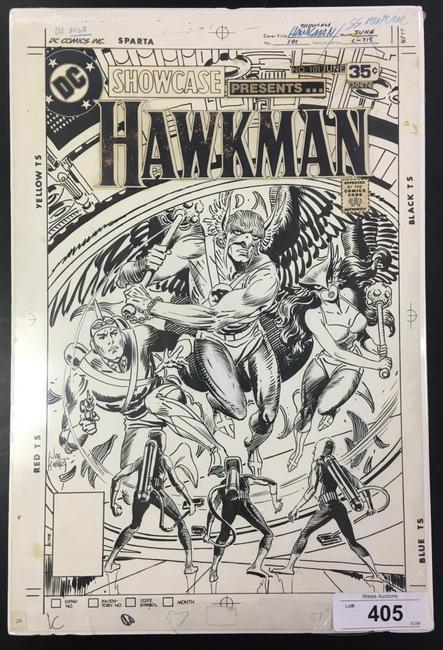 Original cover art for Hawkman Showcase #101 (June 1978), by Joe Kubert, pulled directly from Mr.  Kubert's estate.