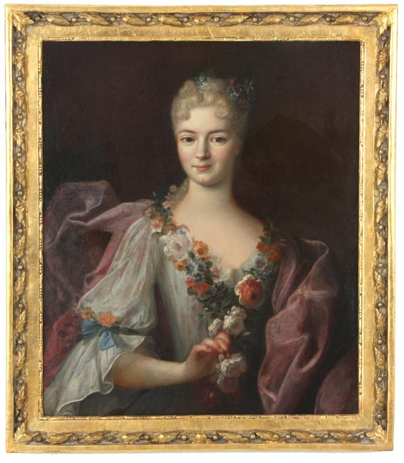 This lovely portrait of a young woman, attributed to Jean-Marc Nattier (Fr., 1685-1766) is expected to fetch $15,000-$25,000.