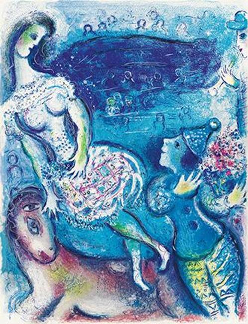 Marc Chagall, Cirque, portfolio with complete text, 23 color lithographs and 15 lithographs, 1967.  Estimate $120,000 to $180,000.  