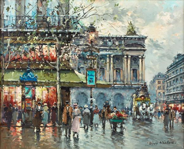 This gorgeous Parisian street scene by Antoine Blanchard (Fr., 1910-1988) is expected to fetch $4,000-$6,000 at Crescent City Auction Gallery's Sept.  16-18 auction in New Orleans, La.