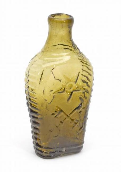 The top lot of the auction was this rare Masonic historical flask, made circa 1820-1830, that sold for $56,160.