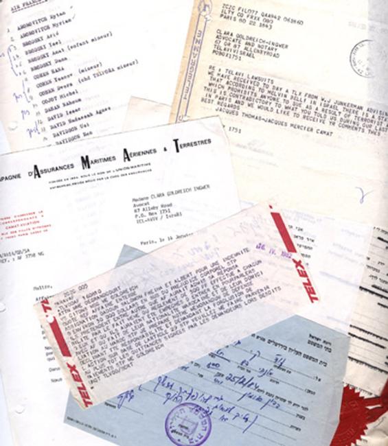 Extensive archive of material relating to the 1976 hijacking of Air France flight 136 from Tel-Aviv, Israel to Paris, subsequently diverted to Entebbe, Uganda (est.  $10,000-$12,000).