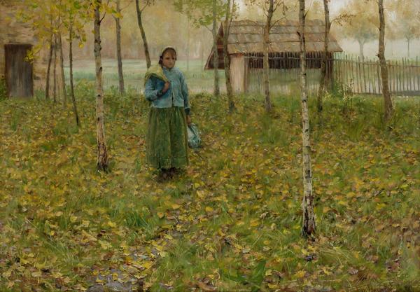 ALEXANDER HARRISON, American (1853-1930), "Misty Morning," oil on canvas, signed, 27 3/4 x 39 1/2 inches, Estimate:$50,000-75,000