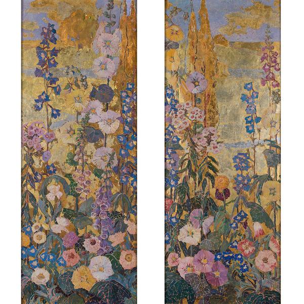 Mary Elizabeth Price, Flower Border I & 2.  Sold for a record $306,250.