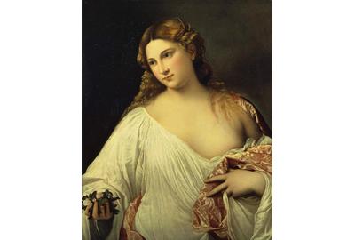 Titian, Flora, about 1516-18.  Oil on canvas.