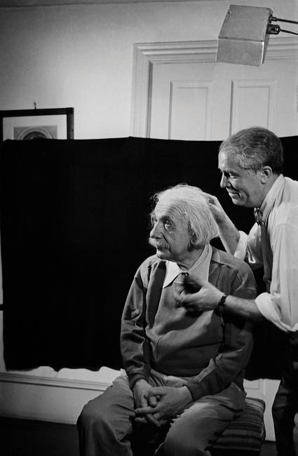 Marcel Sternberger and Albert Einstein, Princeton, NJ, 1950