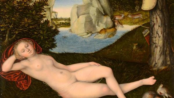 “Nymph of the Spring” (ca.  1537-1540) by Lucas Cranach the Younger