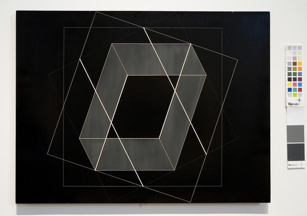 Josef Albers, Transformation of a Scheme No.  27 1952 Machine engraving on black vinylite overall: 17 in.  x 22 1/2 in.  (43.2 cm x 57.1 cm) Gift of Martina Schaap Yamin (Class of 1958)