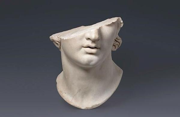 : Fragmentary Colossal Head of a Youth, Greek, Hellenistic Period, 2nd century B.C.  Marble, H.  22 7/8 in.  (58 cm).  Berlin, Pergamonmuseum, Staatliche Museen zu Berlin (AvP VII 283) © SMB / Antikensammlung