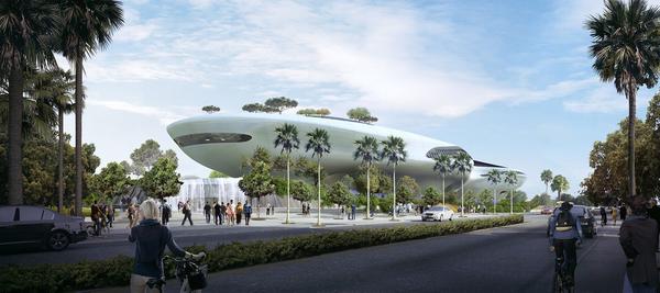 Rendering for Lucas Museum