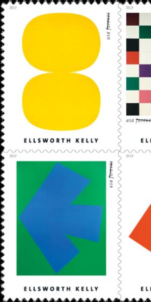 Ellsworth Kelly 2019 stamp collection from USPS.