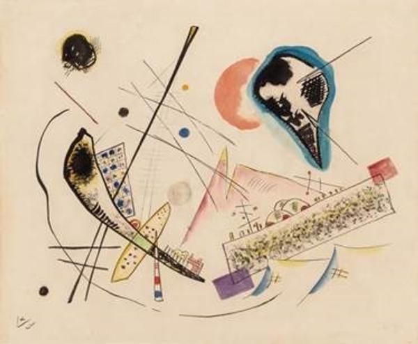 1922 watercolor by Wassily Kandinsky (est.  $400,000-$600,000)