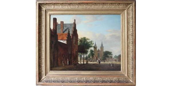 ‘View of a Dutch square’ attributed to the Dutch 17th century painter Jan van der Heyden finally returns to the heirs of Gottlieb and Mathilde Kraus