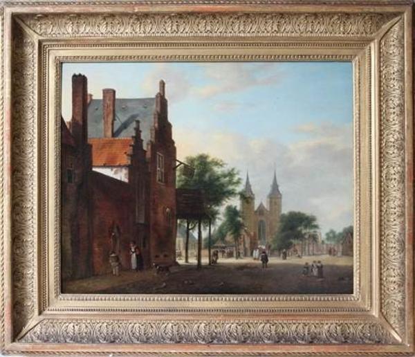 ‘View of a Dutch square’ attributed to the Dutch 17th century painter Jan van der Heyden finally returns to the heirs of Gottlieb and Mathilde Kraus