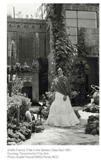 Gisele Freund, Frida in the Garden, Casa Azul, 1951.