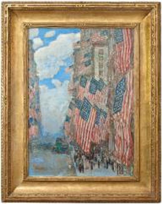 Childe Hassam, The Fourth of July, 1916.  Gift of Richard Gilder.