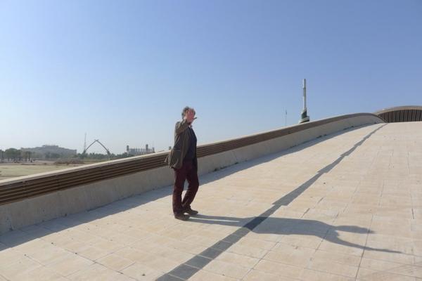 Jonathan Watkins at the Tomb of the Unknown Soldier, inside the Green Zone, Baghdad, Iraq, courtesy RUYA Foundation