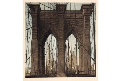 "Gates of The City", etching and aquatint, 1922 by John Taylor Arms.  Courtesy of Marc Chabot Fine Arts (CT).