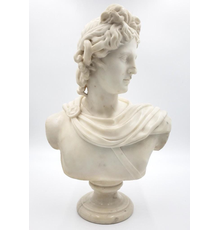 One of the more visually arresting lots in the sale is a carved marble bust of Antonius, unsigned and raised on a small marble socle, in very nice condition.  Estimate: $1,500-$2,500.