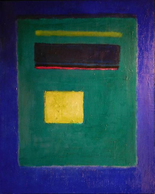 Oil and enamel painting attributed to American-Russian Federation artist Mark Rothko (1903-1970), untitled (Blue Square), one of three Rothkos in the auction (each one est.  $100,000-$200,000).