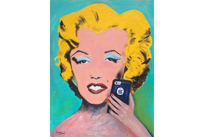 Marlene Kurland,Modern Marilyn,Oil on Canvas,30''x24''