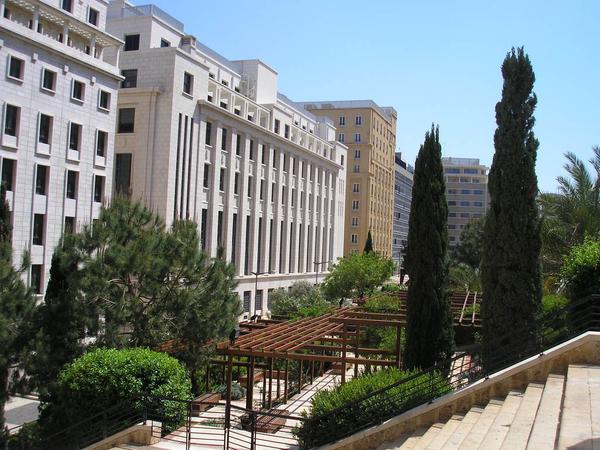 Roman baths park in Downtown Beirut.