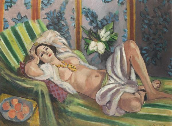 Henri Matisse 'odalisque couchee aux magnolias' sold for $80 million.