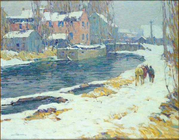 John Fulton Follinsbee's 1920 "Grey Thaw" will be an addition to the Phillips Collection's New Hope paintings.