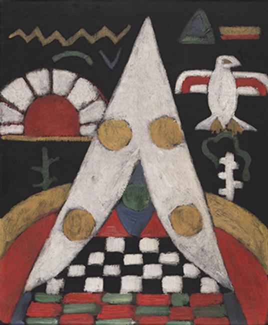 Marsden Hartley, An Abstract Arrangement of Indian Symbols, c.  1914-15.