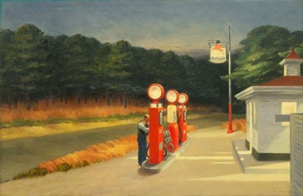 Edward Hopper.  Gas, 1940.  The Museum of Modern Art, New York, Mrs.  Simon Guggenheim Fund, 1943.  © The Museum of Modern Art/Licensed by SCALA / Art Resource, NY.