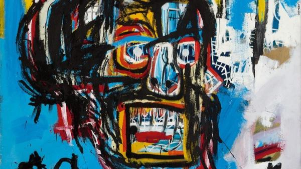 Detail of Jean-Michel Basquiat’s Untitled, 1982