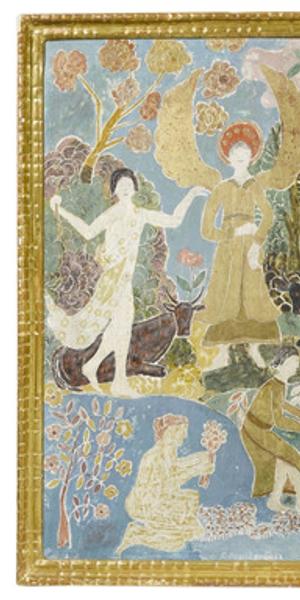 Charles E.  Prendergast (1863-1948) Fantasy.  Executed circa 1916-18.  Price realized: $704,075 