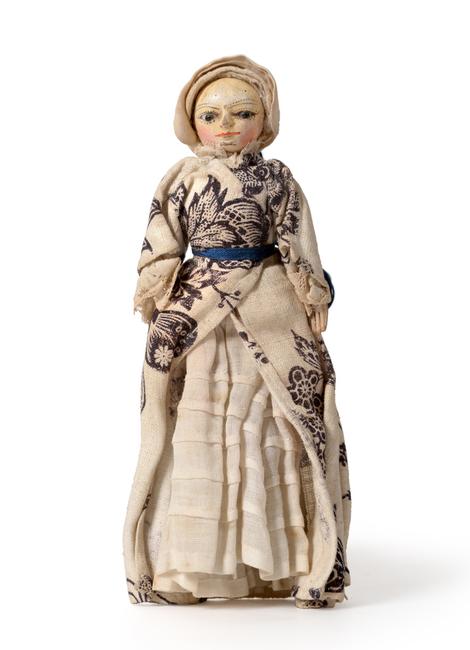 A Late 17th Century Miniature Carved and Painted Wooden Doll – Sold for £9,500 plus 24% buyer’s premium.