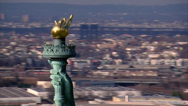 Still from Static (detail), 2009, by Steve McQueen (Philadelphia Museum of Art: Partial gift of The Katherine and Keith L.  Sachs Art Foundation and purchased with the Modern and Contemporary Art Revolving Fund).  Art and image courtesy the artist; Marian Goodman Gallery, New York/Paris; and Thomas Dane Gallery, London.