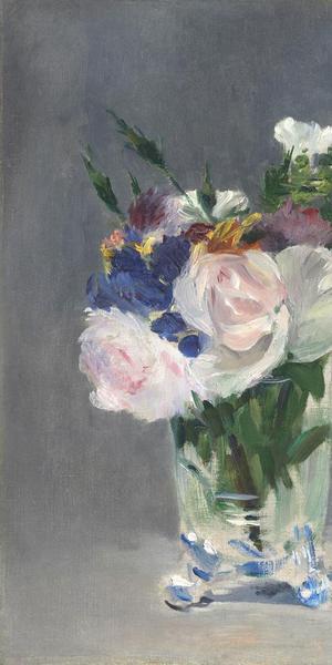 Édouard Manet.  Flowers in a Crystal Vase, about 1882.  National Gallery of Art, Washington, DC.