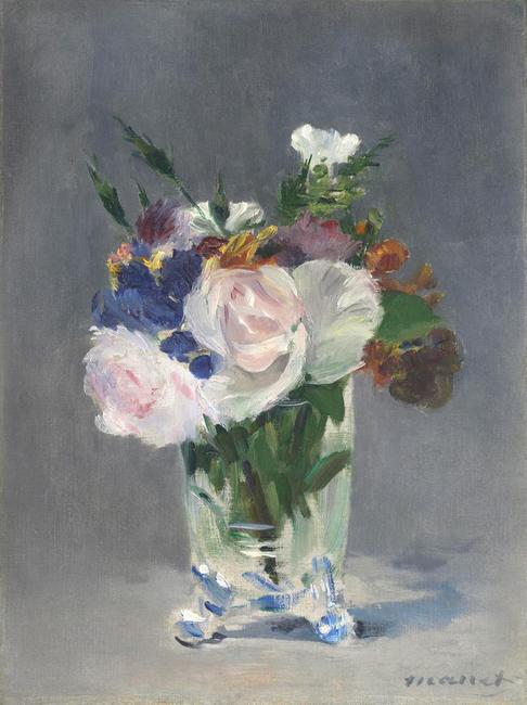 Édouard Manet.  Flowers in a Crystal Vase, about 1882.  National Gallery of Art, Washington, DC.